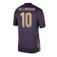 Camiseta Inglaterra Jude Bellingham #10 Segunda Equipación Replica Eurocopa 2024 para mujer mangas cortas